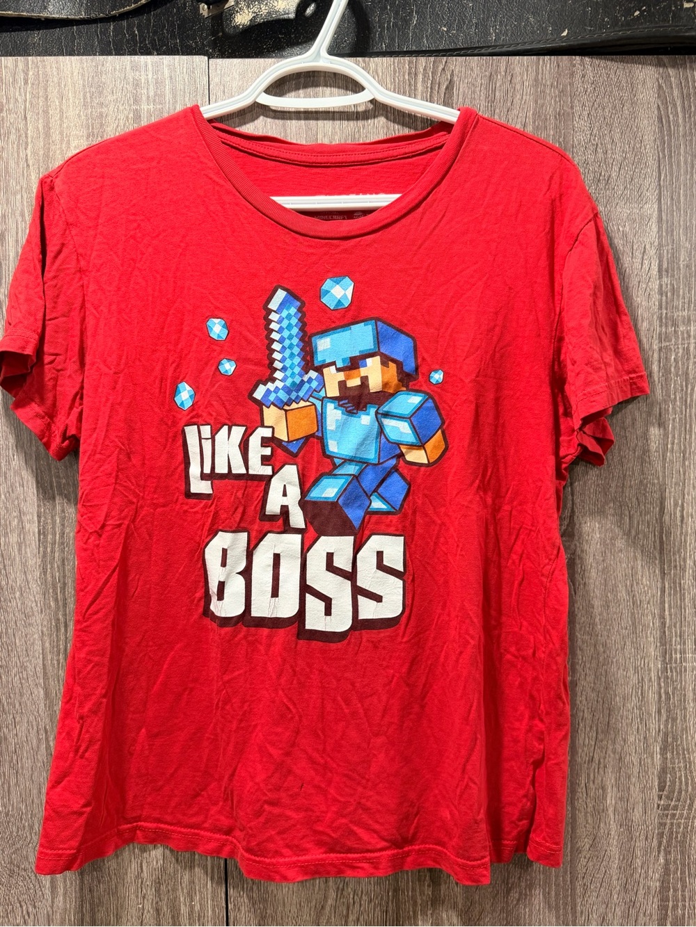 Red Kids 'Like A Boss' Graphic Tee